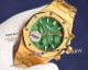 HBF Audemars Piguet Royal Oak Chronograph green face yellow gold replica watch  (2)_th.jpg
